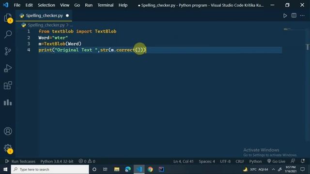 Spelling Checker Using Python For Beginners | Python Project Tutorial #21 | #Python смотреть онлайн