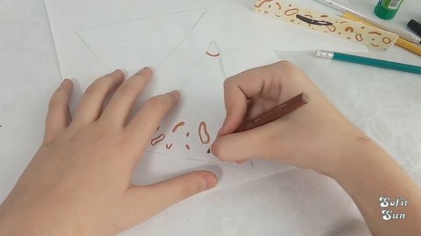 Дракон-ящерка из бумаги на руку. DIY Sofit Sun