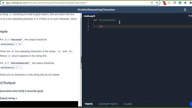 Day 13: Find the First Non Repeating Character смотреть онлайн