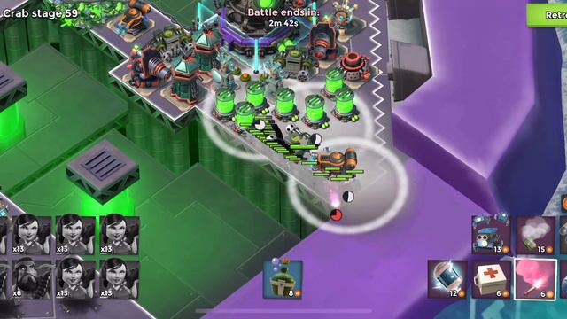 Boom Beach Lunar Mega Crab Stage 59 - Heavy Zooka Solo смотреть онлайн