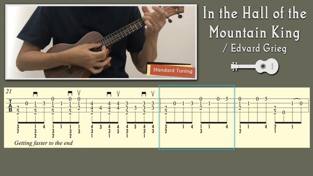 In the Hall of the Mountain King / Grieg (Ukulele) [TAB] смотреть онлайн