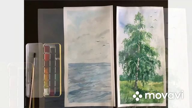 ДК "Волжанин", Выставка - презентация акварельной живописи "Родные просторы" смотреть онлайн