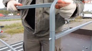 Сборка тента с каркасом на прицепе МЗСА 817732