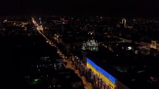 Флаг Украины. Техноинтер Груп. Архитектурное освещение смотреть онлайн