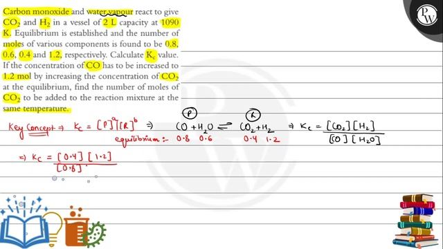 Carbon monoxide and water vapour react to give
\( \mathrm{CO}_{2} \... смотреть онлайн