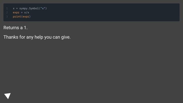 How to make sympy acknowledge that 0/0 is a division by zero смотреть онлайн