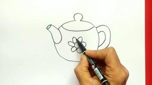 Как нарисовать чайник для детей / How to draw a teapot for children / osan rasm chizish