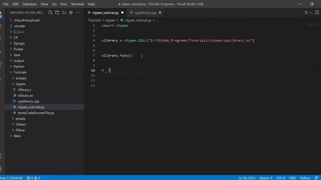 Ctypes Library - How to use C++ Functions in Python Code смотреть онлайн