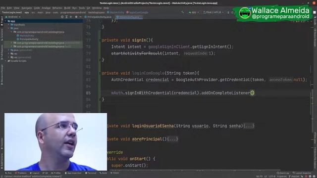 Android Studio | Login com Google usando Java e Firebase смотреть онлайн