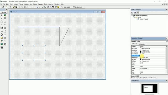 How to draw simple shapes and line in visual basic 6.0? смотреть онлайн