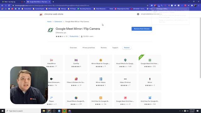 Fix Mirrored / Flipped Camera in Google Meet смотреть онлайн