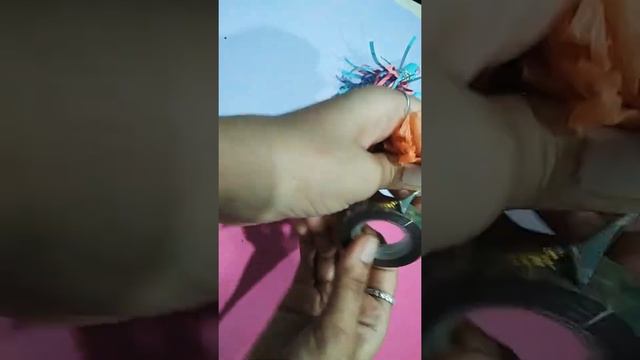 recycle the waste polythene and make flowers #youtubeshort #craft #viralshort byee❤ смотреть онлайн