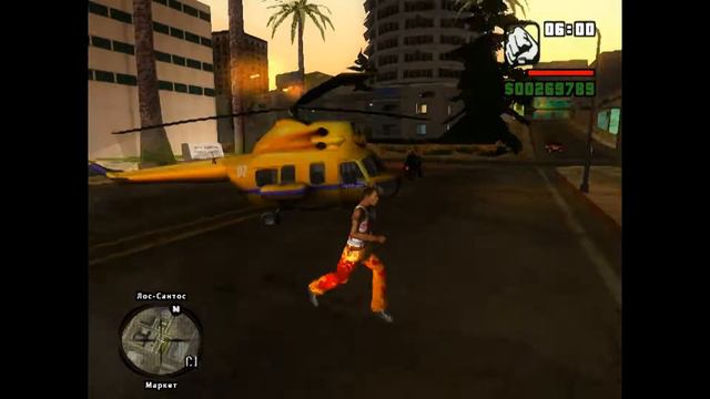 Вертолёт Ми-2 (СМИ 1 канал и Милиция СССР) в GTA San Andreas смотреть онлайн