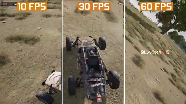 10fps Vs 30fps Vs 60fps Comparison | PUBG