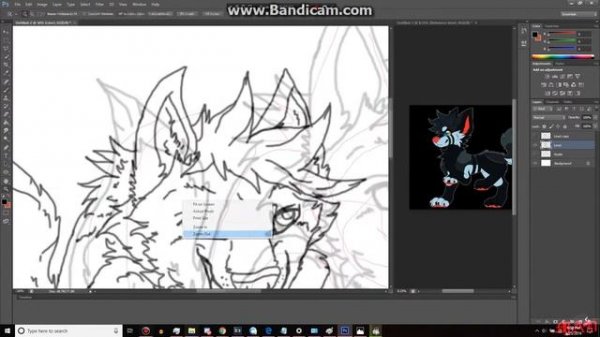 Yesterday's Sketch - Art Trade @ Deviantart ll Dark Doggie Kawaii (speedpaint)