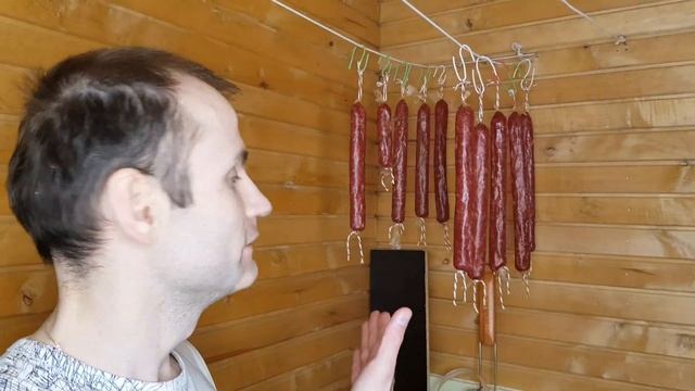 Домашняя сыровяленая колбаса. Очень вкусная! смотреть онлайн