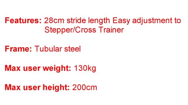 ST11 2 In 1 Cross Trainer & Stepper