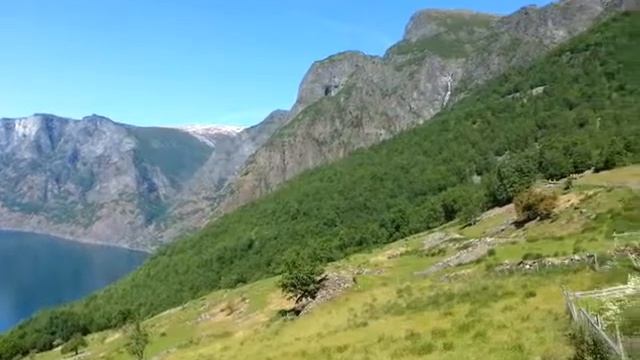 Норвегия - 2. Типичный домик. Фьорд, овечки :) смотреть онлайн