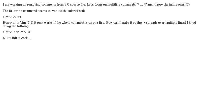 Unix & Linux: Expand regex on multiple lines in Vim смотреть онлайн