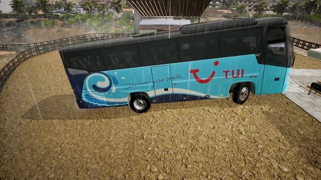 VDL Futura Midibus - Rainy Day Driving | Tourist Bus Simulator смотреть онлайн