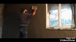 Штукатурка под камень,внутренняя отделка часть 1