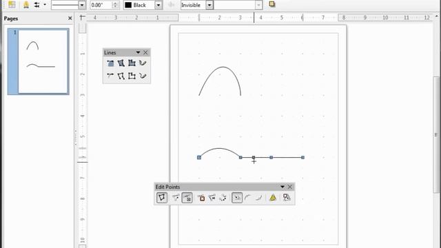 LibreOffice Draw (25) Curves Lines