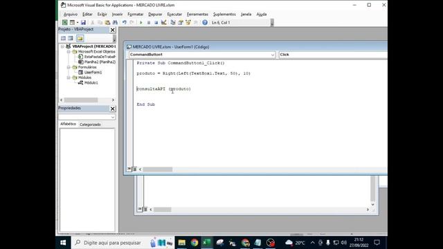 API MERCADO LIVRE + VBA - Pegar Data de criação do produto Mercado Livre смотреть онлайн