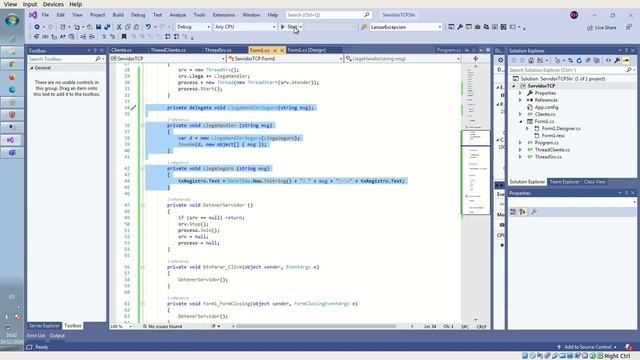 WFrm-C# - 06.05 Sockets TCP (Parte V), chat смотреть онлайн
