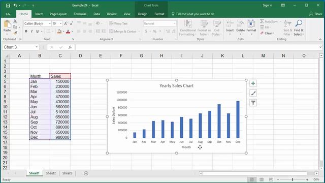 How to Change Elements of a Chart like Title, Axis Titles, Legend etc in Excel 2016 смотреть онлайн