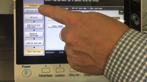 Konica Minolta: How to update IP Settings (C258/224e Series)