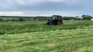 Косим на МТЗ-82. Роторная косилка Л-501-01