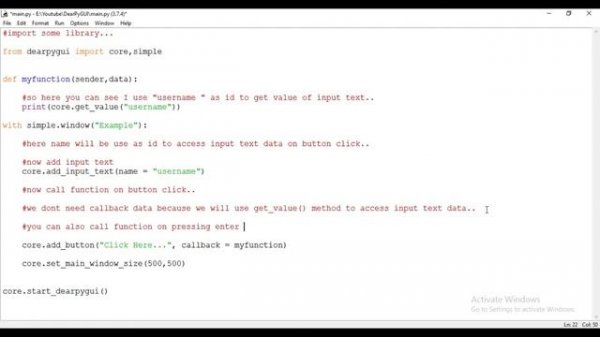 Input Text in DearPyGui | DearPyGui Tutorial For Beginners