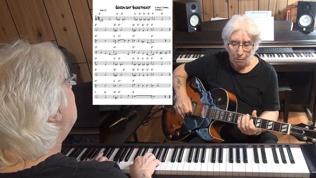 Goodnight Sweetheart - Jazz guitar & piano cover ( R. Noble, J. Campbell, R. Connely ) смотреть онлайн