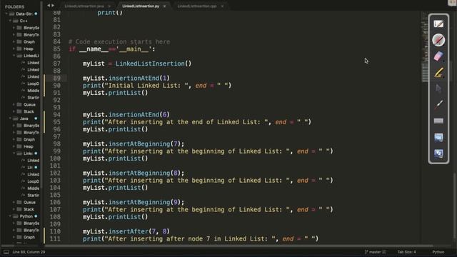 3. Code | Linked List Insertion | DS & Algo | Interview Preparation | C++ | Java | Python смотреть онлайн