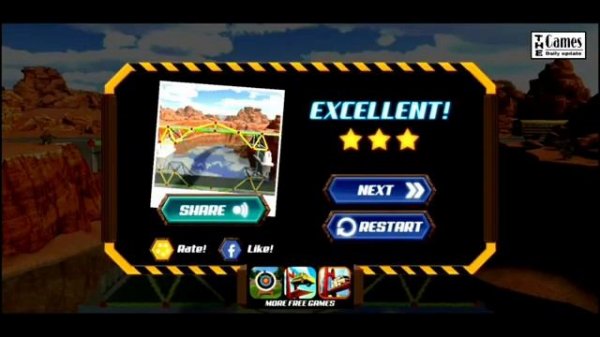 All Level | Bridge Construction Simulator | Walkthrough Solution | The Games