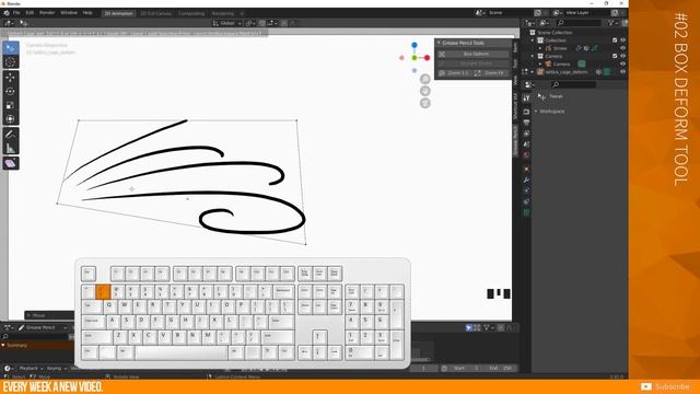 How to ENABLE and WORK with the GREASE PENCIL TOOL | Blender Addon 2.91 | Tutorial смотреть онлайн