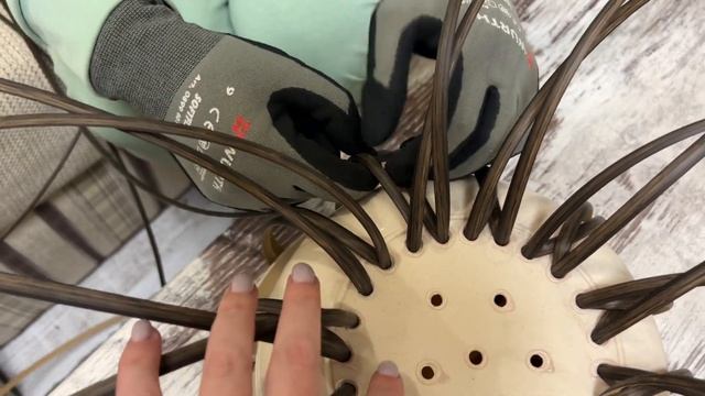 DIY Кашпо з ротангу, перший досвід. Пошагова інструкція смотреть онлайн