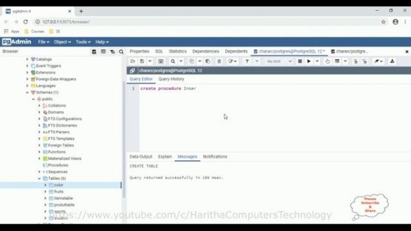 PostgreSQL PGAdmin Insert Into Multiple Tables Using Stored Procedure