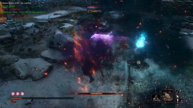 vs 3565861369 pt5 (Great Raven Purple Fume Whirlwind Umbrella) PvP Sekiro Online MOD смотреть онлайн