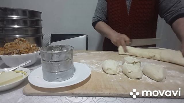 Пампушки с тыквой и фаршем. смотреть онлайн