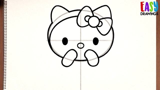 How To Draw Hello Kitty Cute Easy Step By Step Drawing
