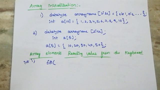 Array initialization and accessing elements||35|| c programming in telugu смотреть онлайн