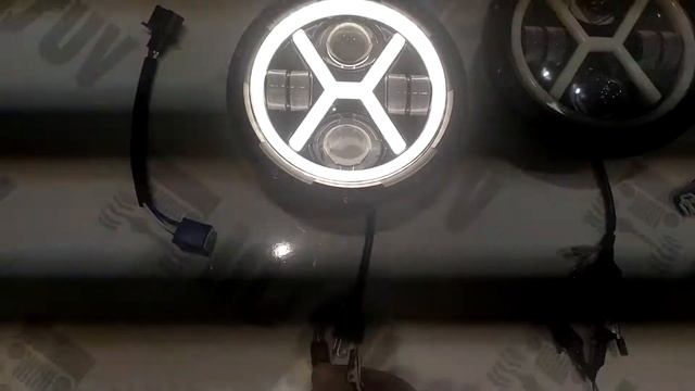 Светодиодные LED фары на Ниву "X-STYLE" 2*50W смотреть онлайн