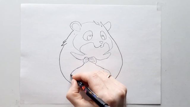 Drawing hamster for Beginners: Pencil Drawing Tutorial - How to draw a hamster with a pencil смотреть онлайн