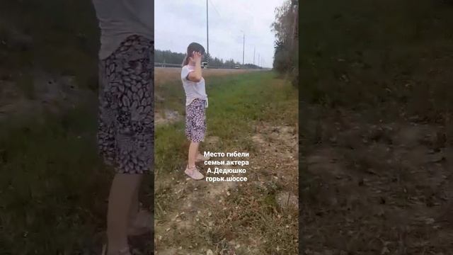 Место гибели актера А.Дедюшко на Горьк.шоссе #актер #дедюшко #трасса #авария смотреть онлайн