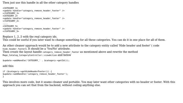 Magento: In magento, how to hide header and footer in every page for specific category ID? смотреть онлайн
