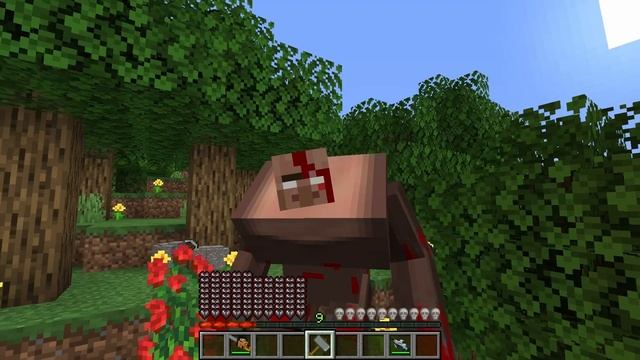 Minecraft ENDERMAN ZOMBIE SPIDER CREEPER SKELETON ATTACKED NETHER VILLAGE How To Play Animation смотреть онлайн
