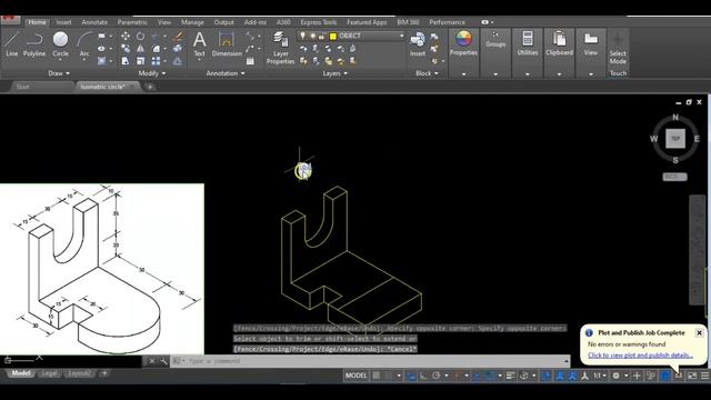 Isometric circle in AutoCAD Desktop смотреть онлайн