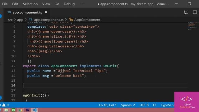 ? pipes in angular 8 | date, slice, titlecase, uppercase, lowercase, json [Tutorial - 30] смотреть онлайн