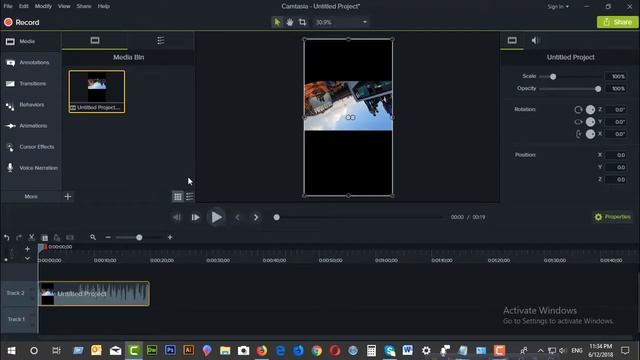 How to rotate video in Camtasia Studio | কিভাবে ক্যামতাসিয়াতে ভিডিও রোটেট করবেন? | CyExt смотреть онлайн